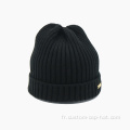 Taille de couleur personnalisée du bonnet noir